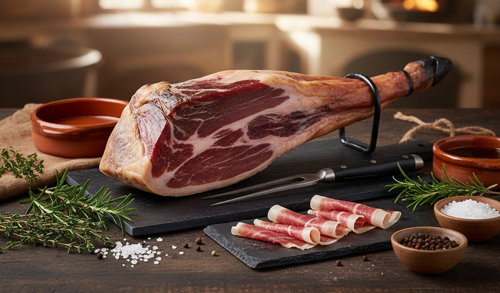 Đùi Heo Muối Iberico Bellota Đùi Trước Không Xương 1 Kg Đáng Mua