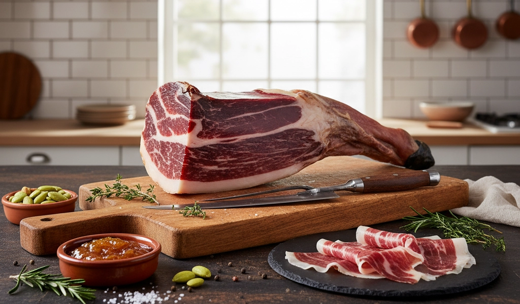 Đùi Heo Muối Iberico Bellota Đùi Trước Không Xương 1 Kg Uy Tín