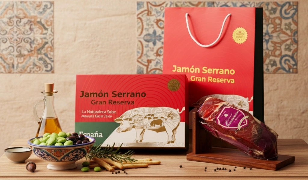 Hộp Quà Serrano Gran Reserva Đùi Sau Không Xương Giá Mềm