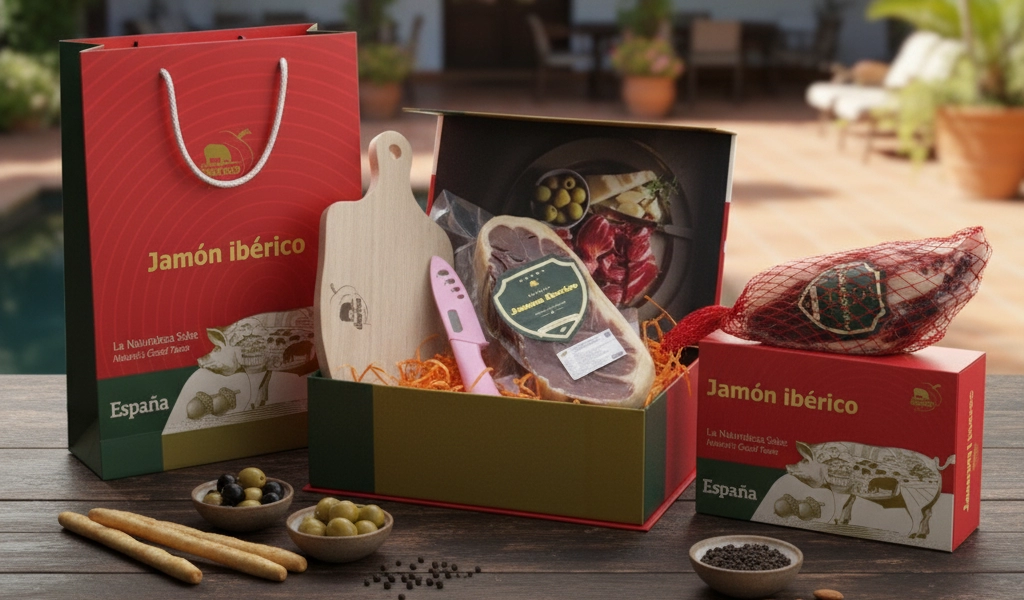 Hộp Quà Iberico Cebo Đùi Trước Không Xương Biếu Tặng