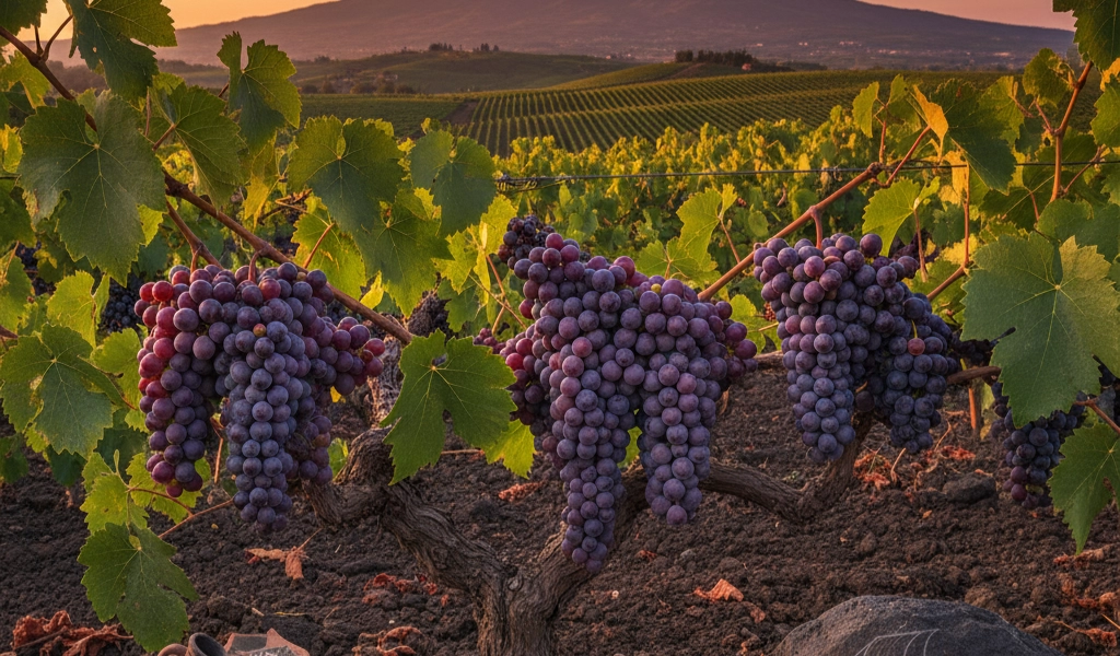 Giống Nho Aglianico Đặc Trưng Campania