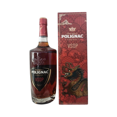 Rượu Cognac Pháp Prince Hubert de Polignac VSOP Year of Dragon 2024 1000ml