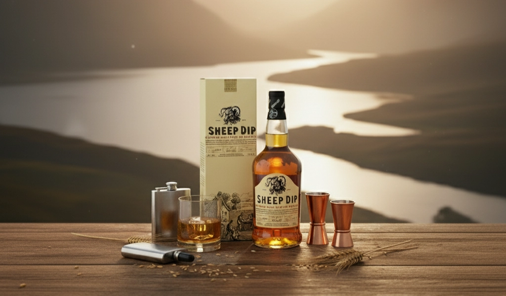 Rượu Whisky Sheep Dip 5 Year Old Blended Malt 1000ml Hảo Hạng