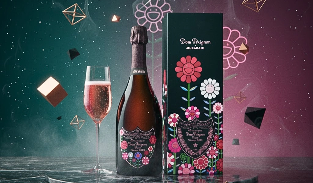 Dom Perignon Rose Takashi Murakami 2010 Vintage Limited Edition Brut