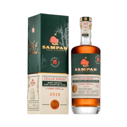 Rượu Rhum Việt Nam Sampan Cellar Series ex Cognac Porto Cask