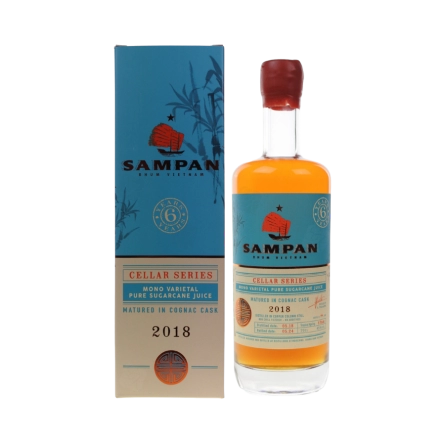 Rượu Rhum Việt Nam Sampan 6 Year Old Cellar Series ex Cognac Cask