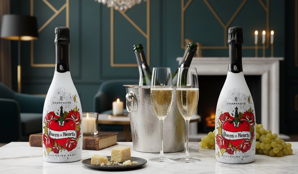Rượu Champagne Pháp Queen of Hearts Chardonnay Millesime 2007