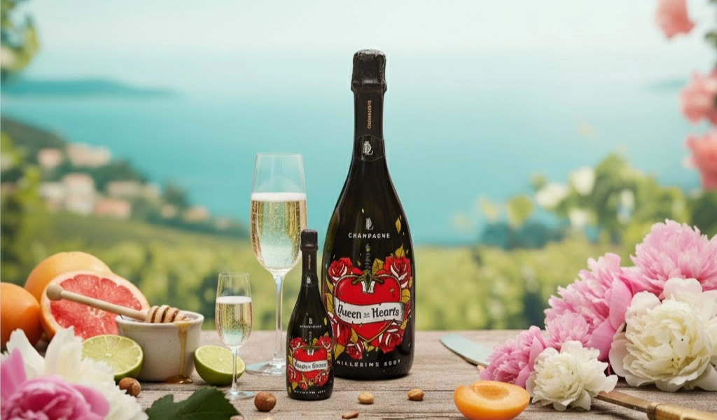Rượu Champagne Pháp Queen of Hearts Millesime Black 2007