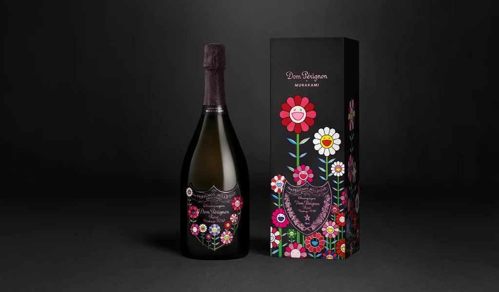 Rượu Champagne Pháp Dom Perignon Rose Takashi Murakami 2010 Chất Lượng