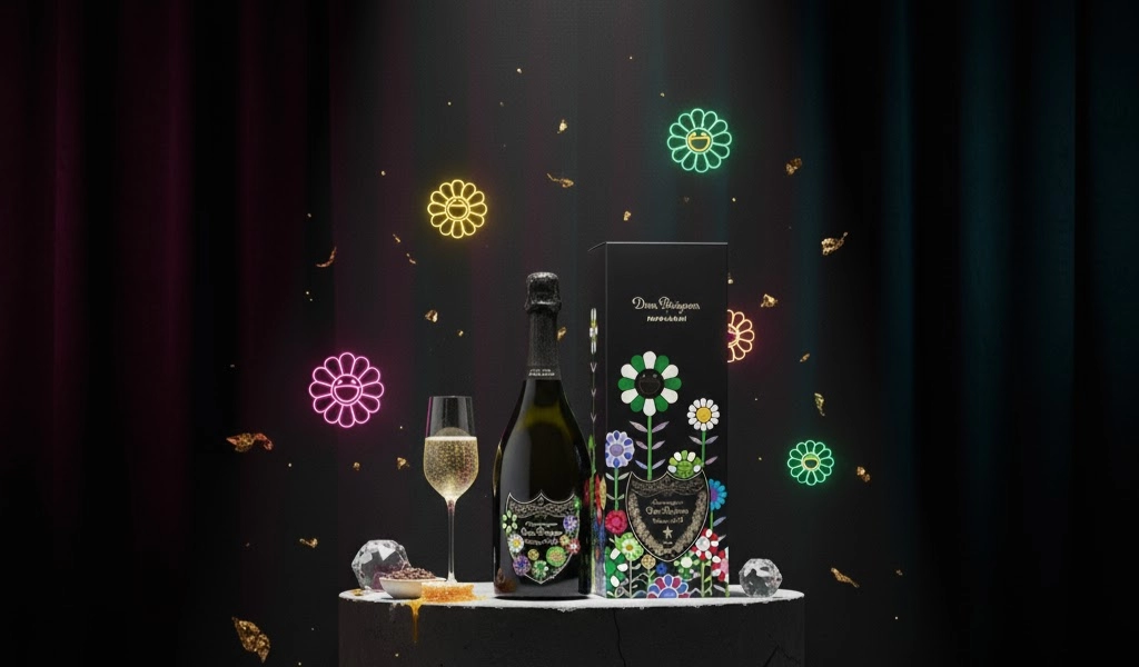Champagne Dom Perignon Takashi Murakami 2015 Vintage Limited Edition Brut