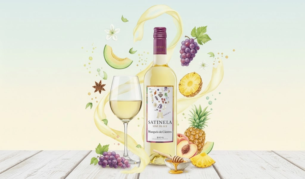 Rượu Vang Ngọt Tây Ban Nha Marques de Caceres Satinela Semi Dulce Rioja DOC