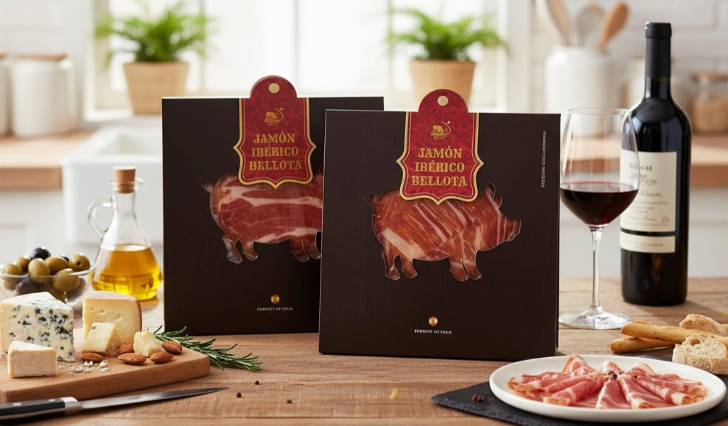 Đùi Heo Muối Deraza Iberico Bellota Đùi Sau Cắt Lát Đậm Vị
