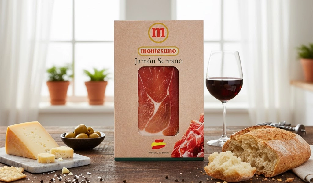 Đùi Heo Muối Montesano Serrano Reserva Đùi Sau Cắt Lát Chất Lượng
