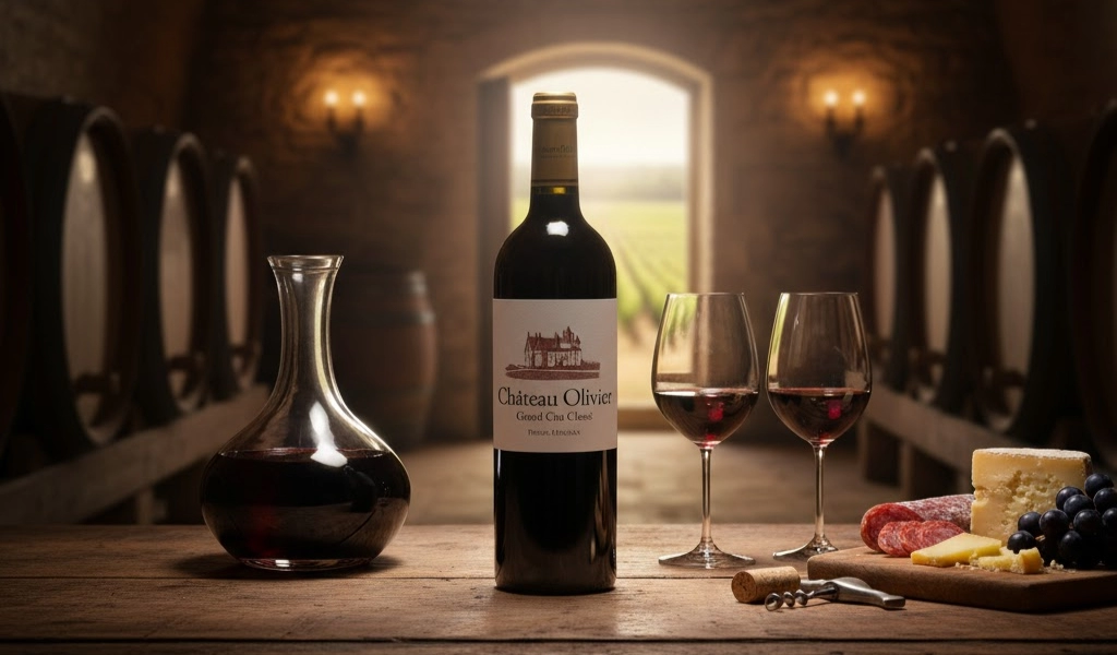 Rượu Vang Đỏ Pháp Chateau Olivier Rouge Grand Cru Graves 2021 Đậm Đà