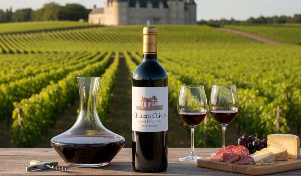 Rượu Vang Đỏ Pháp Chateau Olivier Rouge Grand Cru Graves 2021 Hấp Dẫn