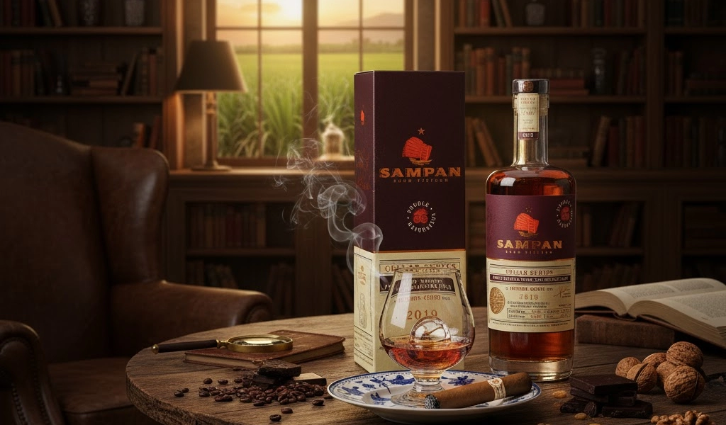 Rượu Rhum Việt Nam Sampan Cellar Series Đậm Đà 