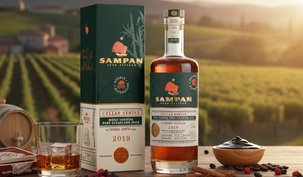 Rượu Rhum Việt Nam Sampan Cellar Series ex Cognac Porto Cask Giá Tốt