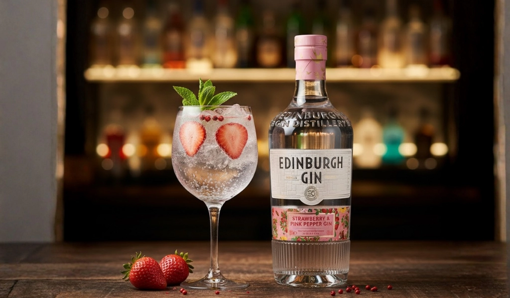 Gin Scotland Edinburgh Strawberry and Pink Peppercorn