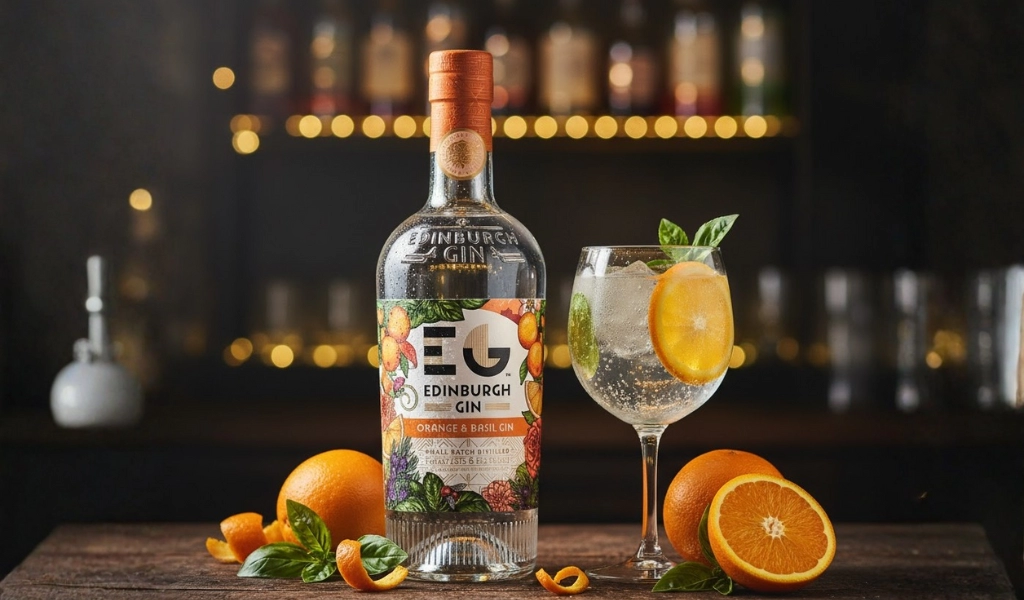 Gin Scotland Edinburgh Orange & Basil