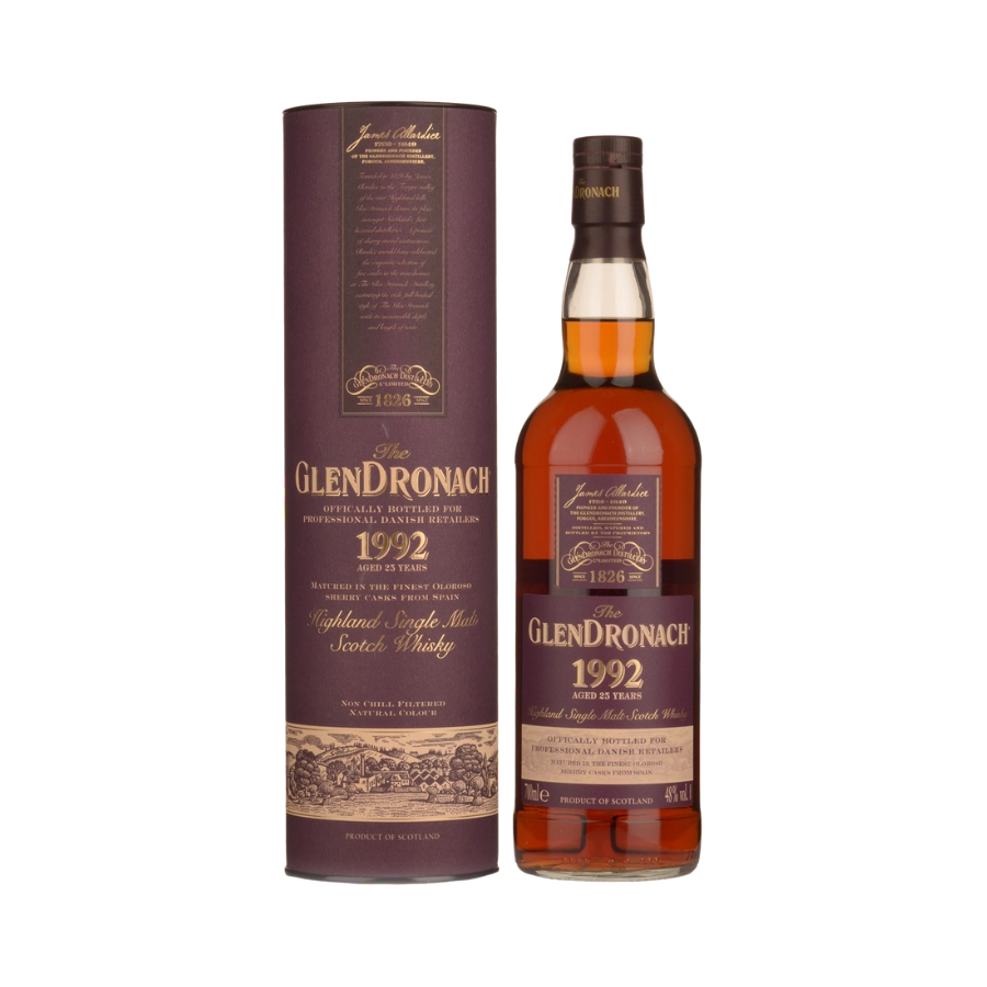 Rượu Whisky Glendronach 25 Year Old Danish Exclusive 1992