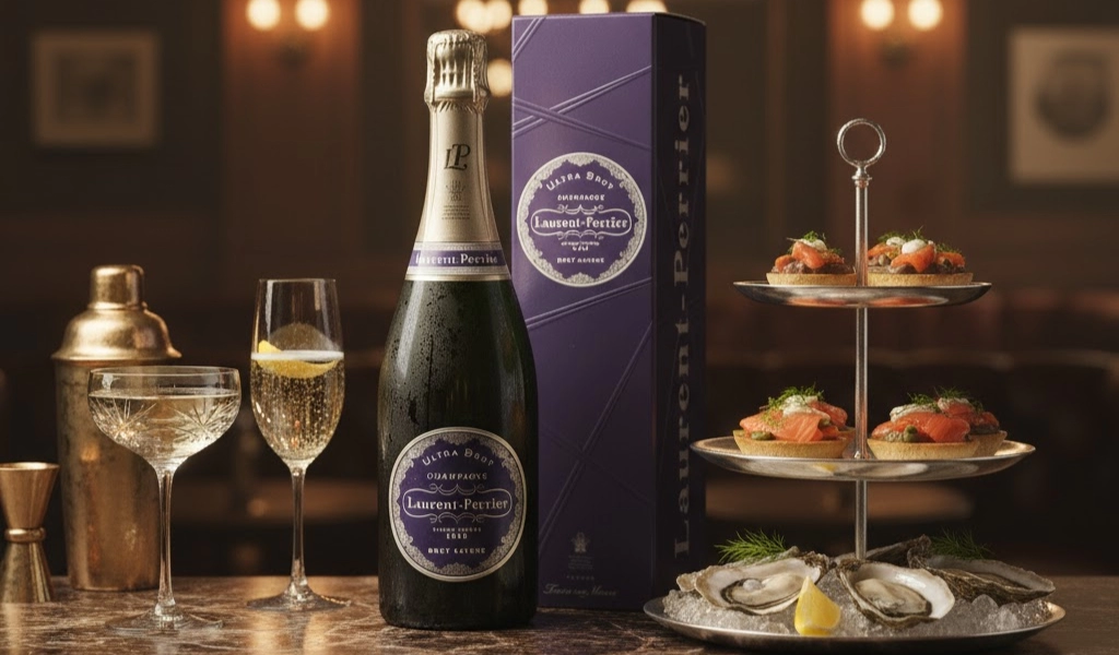 Rượu Champagne Pháp Laurent Perrier Ultra Brut Kèm Hộp