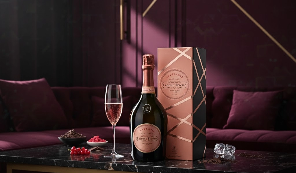 Rượu Champagne Pháp Laurent Perrier Cuvee Rose Kèm Hộp