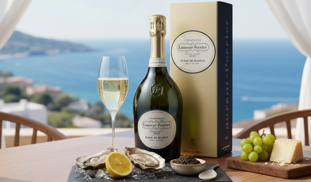 Rượu Champagne Pháp Laurent Perrier Blanc de Blancs Brut Nature Kèm Hộp