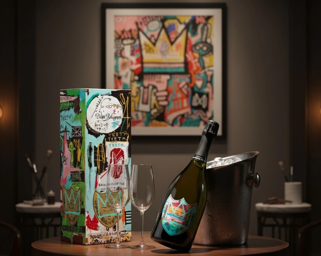Champagne Pháp Dom Perignon Special Edition Jean Michel Basquiat 2015 Độc Đáo