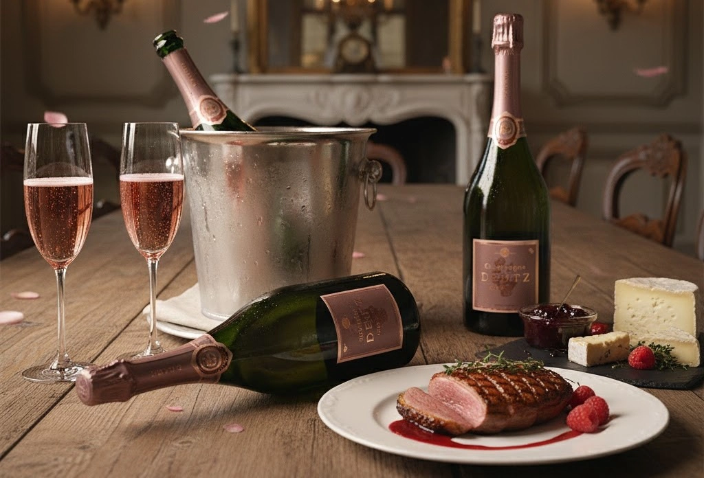 Rượu Champagne Pháp Deutz Brut Vintage Rose 2012 Đặc Sắc