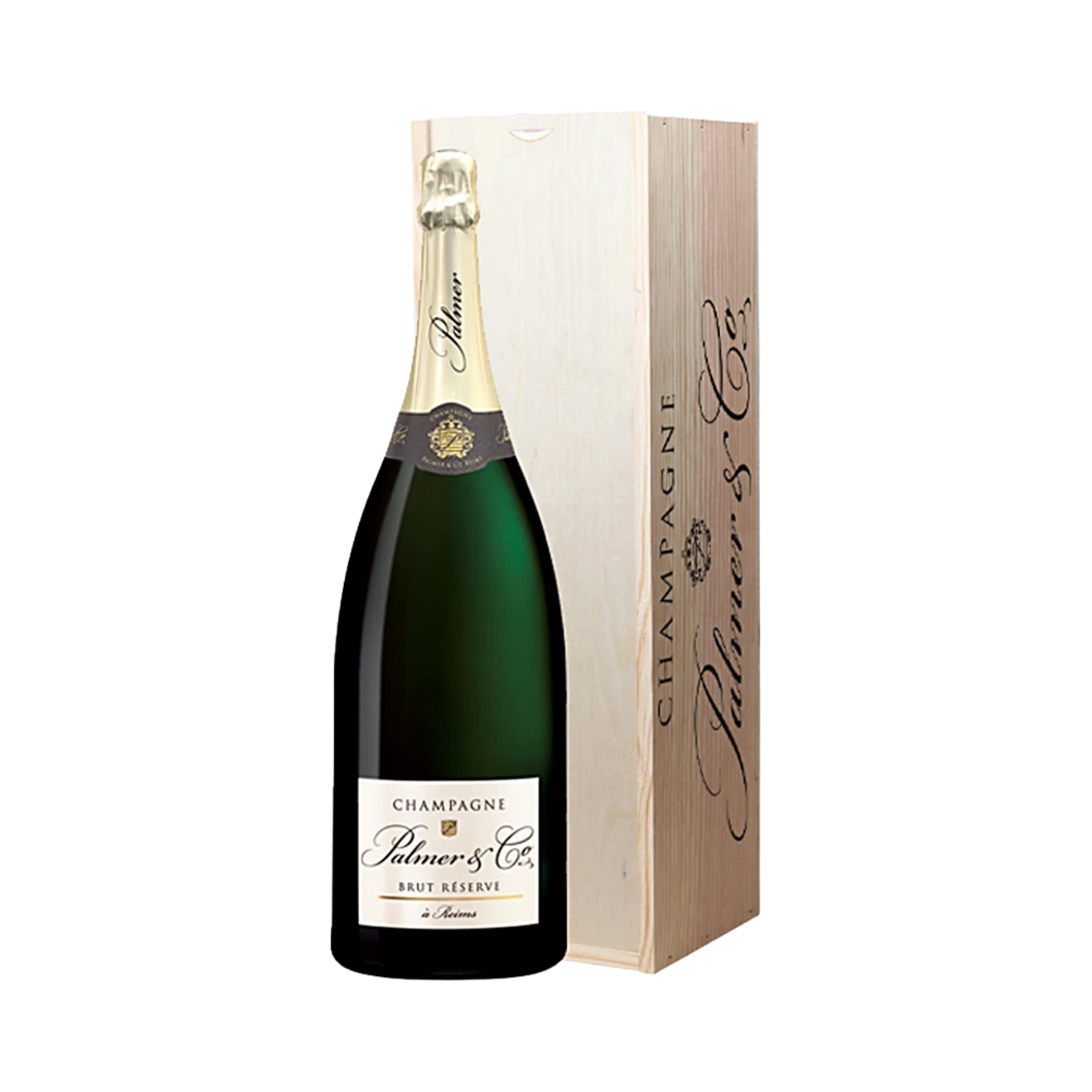 Rượu Champagne Pháp Palmer & Co Brut La Reserve Jeroboam 3L Kèm Hộp