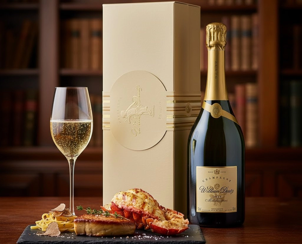 Rượu Champagne Pháp William Deutz 3L 2007 Kèm Hộp Phong Phú