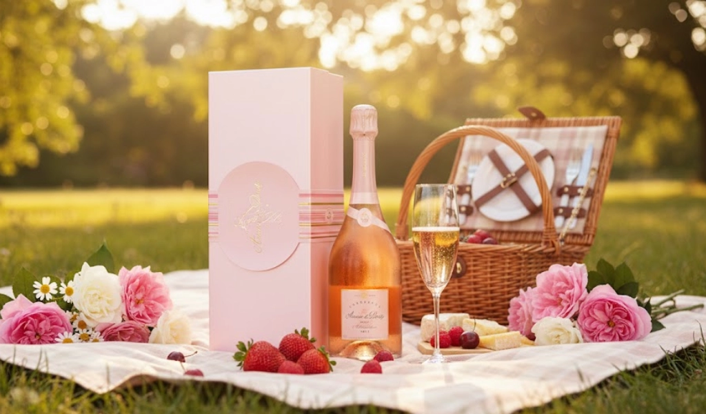 Rượu Champagne Pháp Amour de Deutz Rose 2013 Kèm Hộp