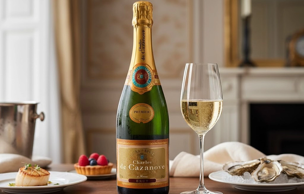 Rượu Champagne Pháp Charles de Cazanove Brut Premier Cru Giá Mềm