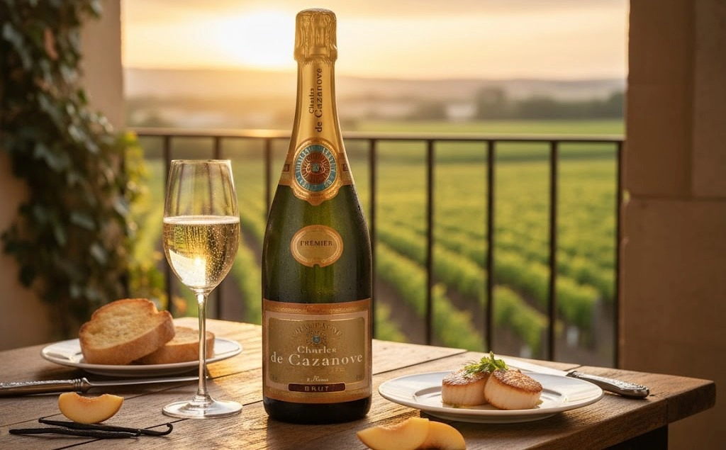 Rượu Champagne Pháp Charles de Cazanove Brut Premier Cru Chất Lượng
