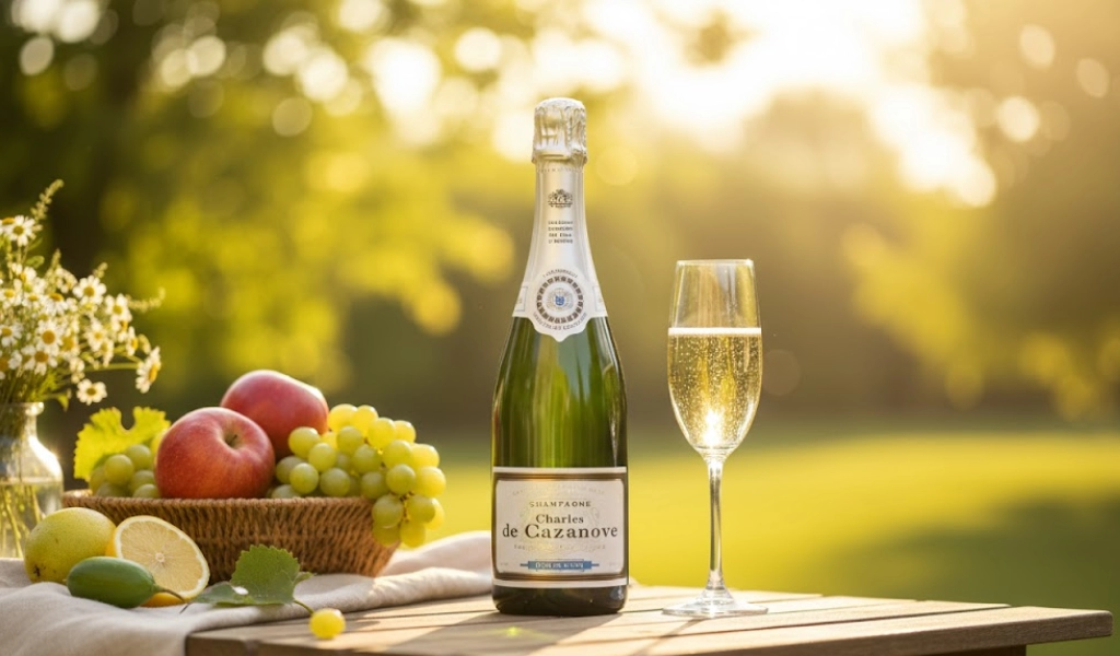 Rượu Champagne Pháp Champagne Charles de Cazanove Brut Tete de Cuvee
