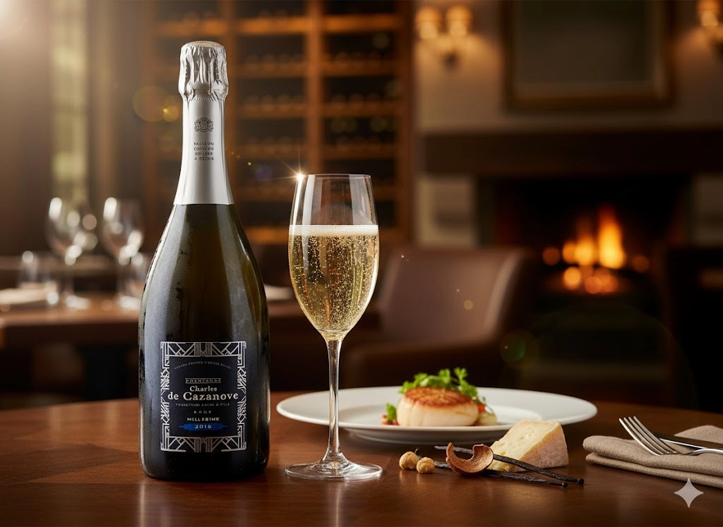 Rượu Champagne Charles de Cazanove Vintage 2016 Thanh Lịch