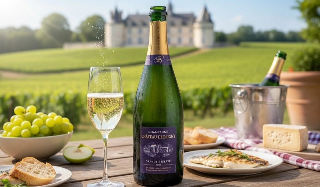 Rượu Champagne Chateau de Bligny Brut Grande Reserve Độc Đáo