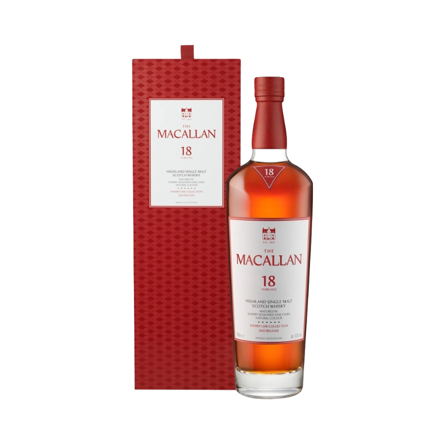 Rượu Whisky Macallan 18 Year Old Sherry Oak 2025