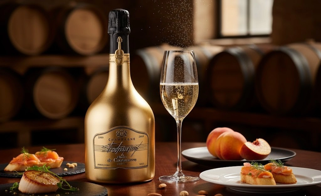 Rượu Champagne Charles de Cazanove Stradivarius 2009 Tròn Trịa