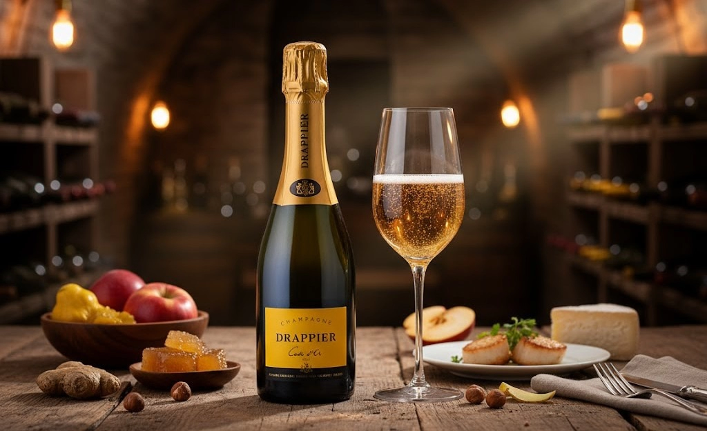 Rượu Champagne Drappier Brut Carte d'Or 375ml Tiện Lợi