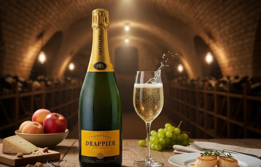 Rượu Champagne Drappier Brut Carte d'Or Magnum 1.5L Chất Lượng