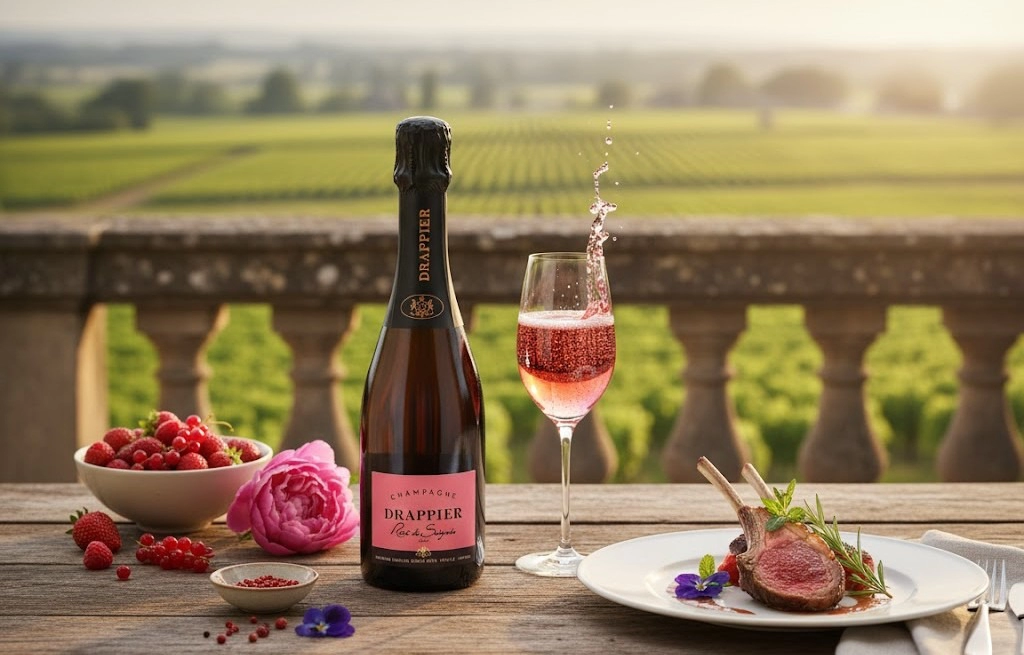 Rượu Champagne Drappier Rosé de Saignée 375ml Mãnh Liệt