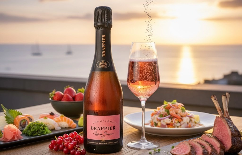 Rượu Champagne Drappier Rosé de Saignée 375ml Thuần Khiết