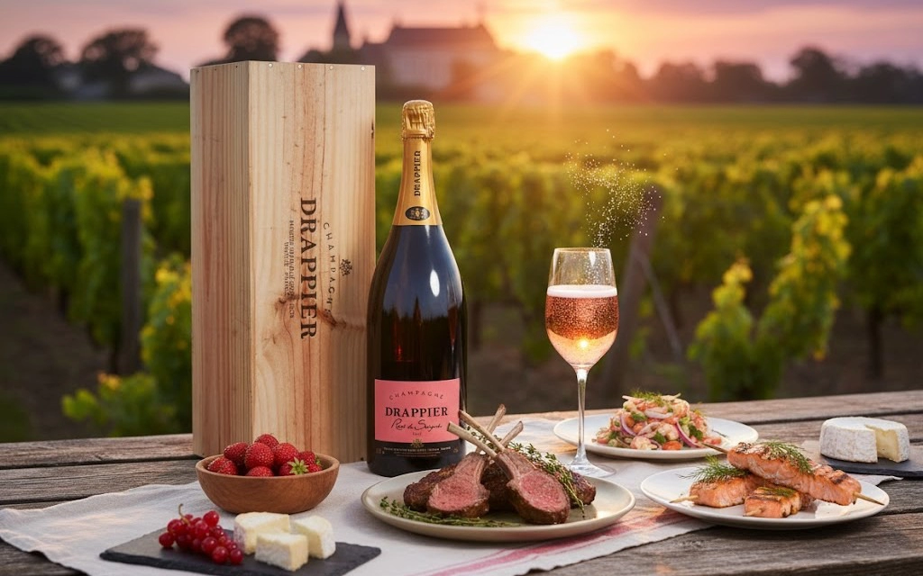 Rượu Champagne Pháp Drappier Rosé de Saignée 1.5L Đậm Đà