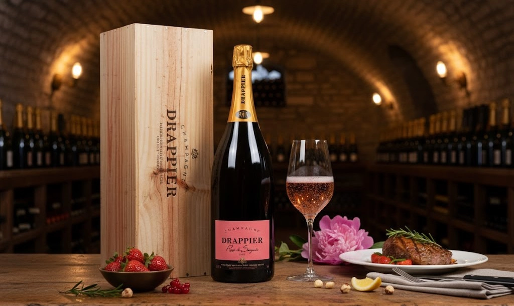 Rượu Champagne Pháp Drappier Rosé de Saignée 1.5L Vững Chắc