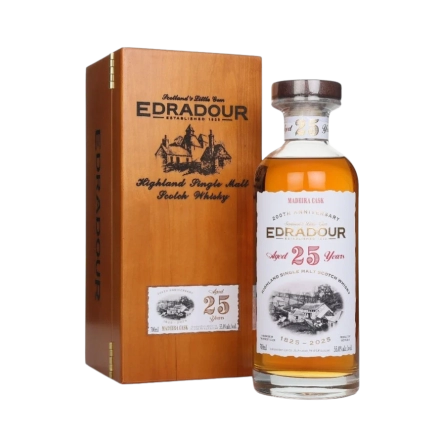 Rượu Whisky Edradour 25 Year Old Madeira Cask 200th Anniversary 1999 Bottled 2025