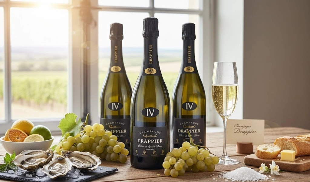 Rượu Champagne Pháp Drappier Quattuor Blanc de Quatre Blancs Sắc Nét
