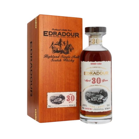 Rượu Whisky Edradour 30 Year Old Sherry Cask Batch No.1 200th Anniversary 1995 Bottled 2025