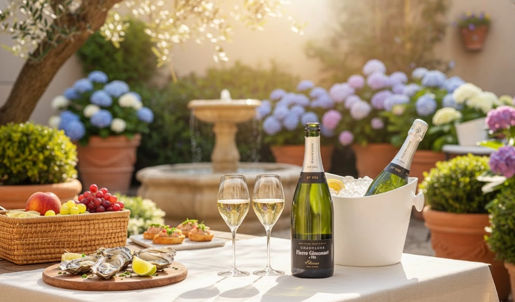 Rượu Champagne Pháp Pierre Gimonnet Brut Premier Cru Millesime Fleuron 1.5L 2016