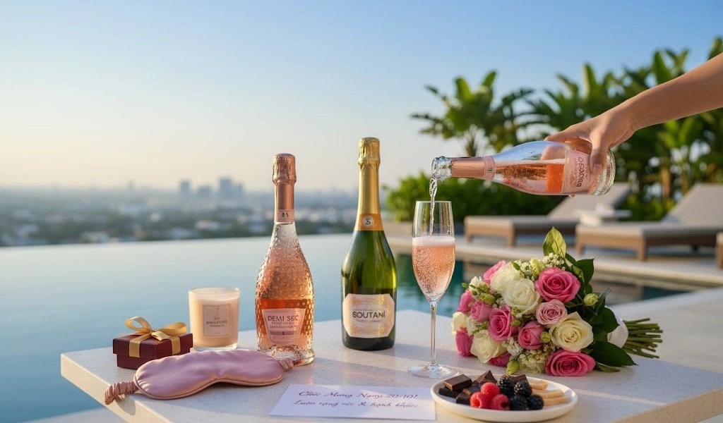 Vang Sủi Không Cồn Quà Tặng Ngày Phụ Nữ Việt Nam